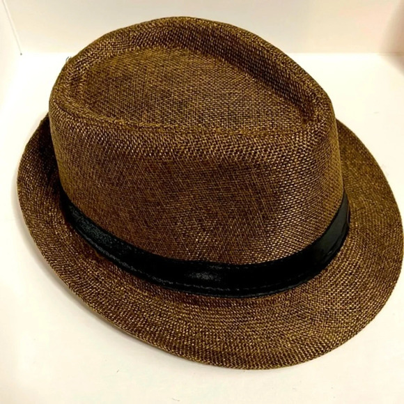NWOT Brown Fedora hat - Picture 1 of 4